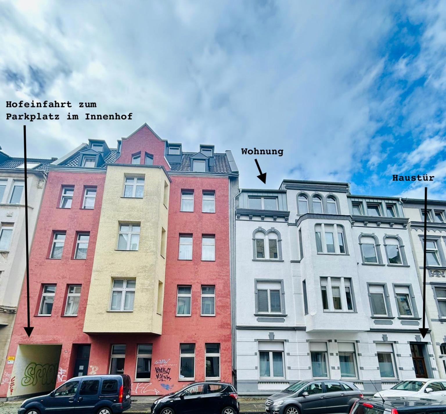 Feelslikehome - Urbane Altbauwohnung Mit Dachterasse& Parkplatz Bochum Exterior photo
